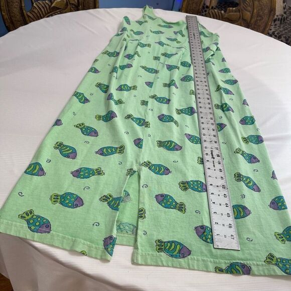Fresh Produce VTG Green Fish Dress Size Medium - Picture 6 of 6